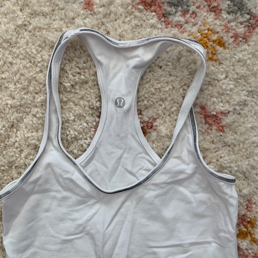 White Lululemon tank top